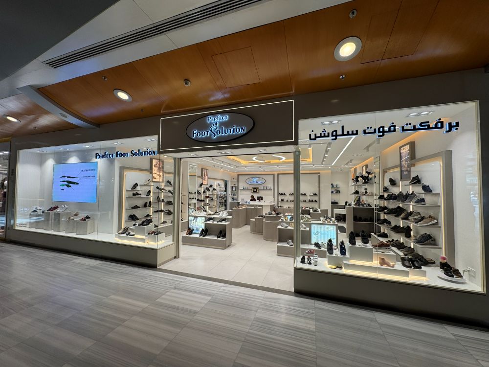 Muhallab Mall store exterior at Perfect Foot Solution