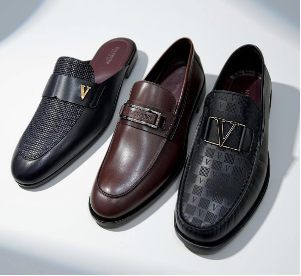 Italian Luxury Black and Brown Loafers